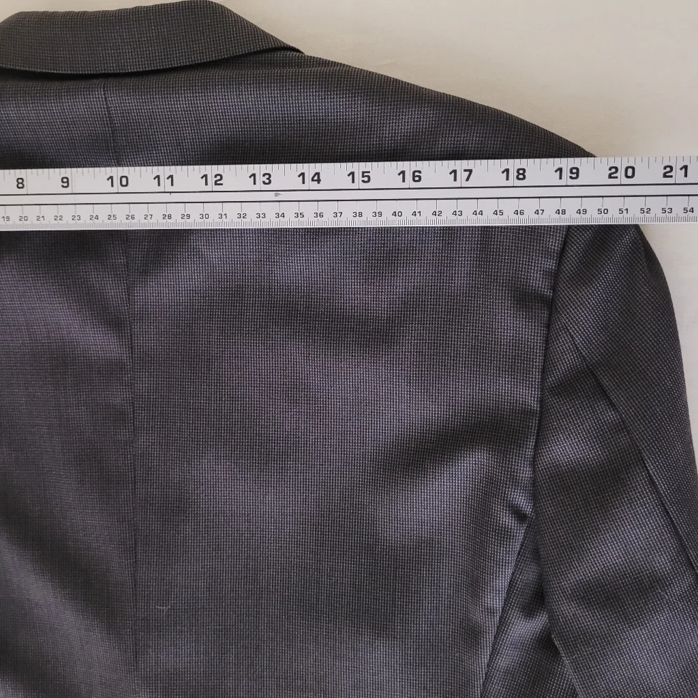 42L Burberry London Dark Brown Houndstooth Wool Blazer‎ Luxury Y2K 90s